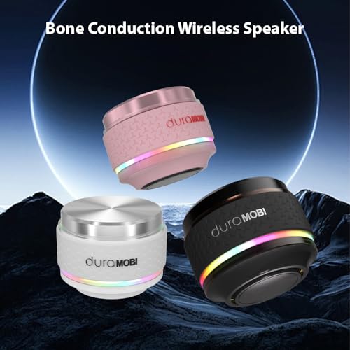 Image of Wireless Mini BT Bone Conduction Speaker, Portable Sound Box, Magnetic Adsorption, RGB Color Light, IP54 Waterproof, Creative Portable Speaker Mini Size Music Player for Home Outdoor Travel