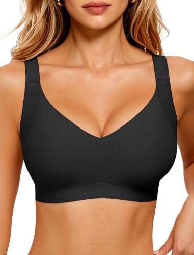Image of Jelly Wireless Bras for Women No Underwire Push Up Seamless Full Coverage Bralettes Support Lift Everyday Bra