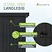 Juskys® Gerätehaus Luzern M - 5,2 m² - Metall Geräteschuppen mit Türen & Fenstern - wetterfest & abschließbar - Fahrradgarage, Gartenhaus - Anthrazit