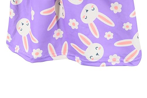 Image of Unique Baby Girls' Short Sleeve Everyday Printed Dresses for Kid and Toddler, Sizes 2T-12Y