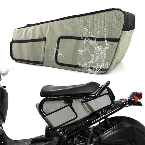 REARACE Under Seat Storage Bag Compatible with 2010-2024 Ruckus NPS50, Ruckus Motorcycle Under Seat Side Frame Organize Storage Bag Saddle bag with Shoulder Straps Ruckus Accessories
