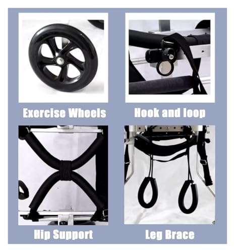Silla de ruedas para perros grandes duradera con soporte trasero 8