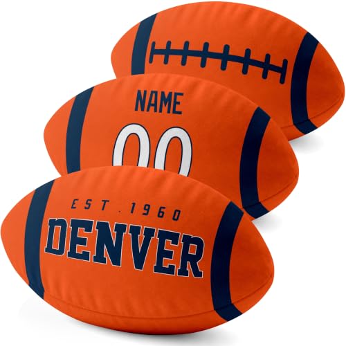 Image of ANTKING Denver Throw Pillow 2 Packs Custom Name Number Gifts