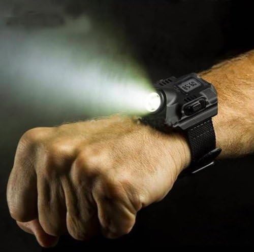 Flyeego LWL-1 Led Tactical Wrist Light Flashlight Portable Rechargeable Wrist Watch Light Wristlight Torch thumb #1