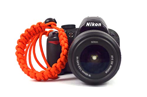 Image of Paracord Wrist Strap for robust hand grip to hold all DSLR camera /heavy gear /Binocular