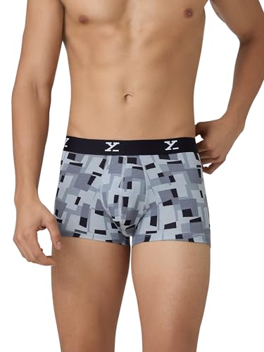 Image of XYXX Men's CloudSoft Modal Printed Trunks| Snug Fit, 4-Way Stretch & No-Marks Waistband Underwear for Man