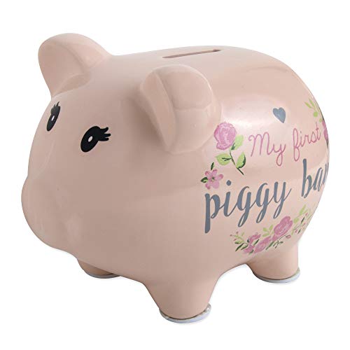 Image of Baby Essentials My First Piggy Bank, Baby's First Piggy Banks for Boys and Girls (Flowers)