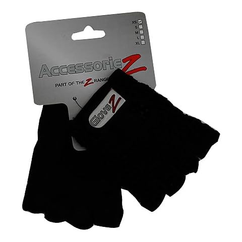 Accessoriez Kids Kids Fingerless Cycling Gloves - Black, X-Small Cover