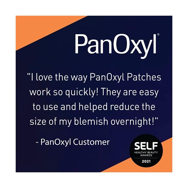 PanOxyl PM Overnight Spot Patches, Advanced Hydrocolloid Healing Technology, Fragrance Free, 40 Count Pack of 1