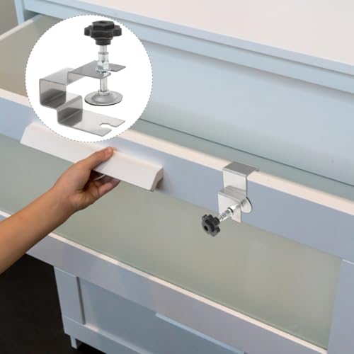 Abrazaderas de barra de acero inoxidable de 4 piezas para cajones 8