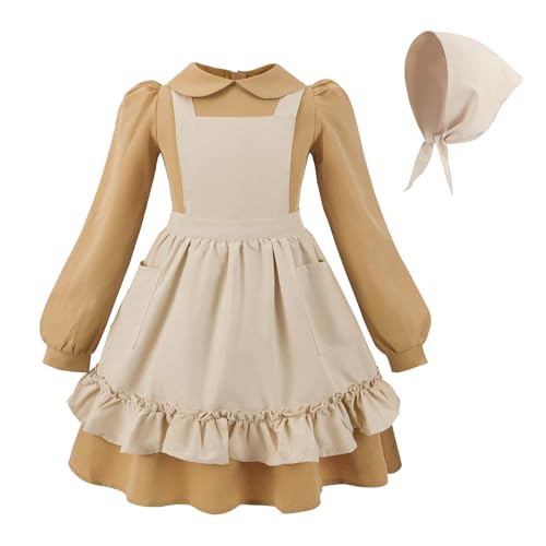 Disfraz Colonial Prairie Girls con Mangas Largas miniatura 1