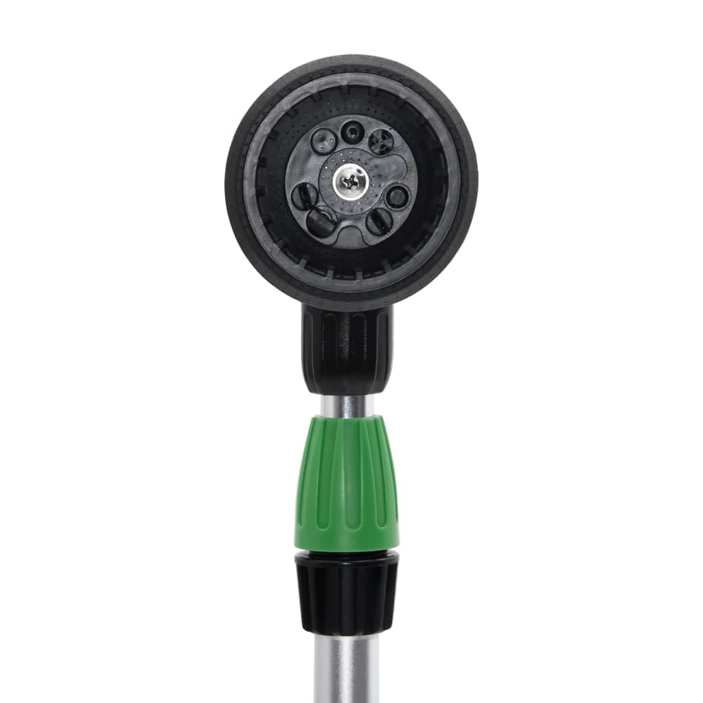 Teleskop-Sprühlanze mit 10 Sprühmuster, verstellbar 75-110 cm, Aluminium Gartensprenger mit drehbarem Kopf, einstellbarer Wasserdurchfluss für Bewässerung, Rasensprenger, Sprühdüse, Garten