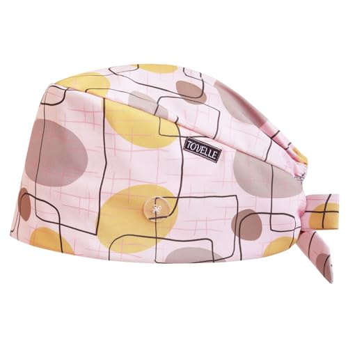 Image of Scrub Caps for Women with Buttons, Classic Surgical Caps