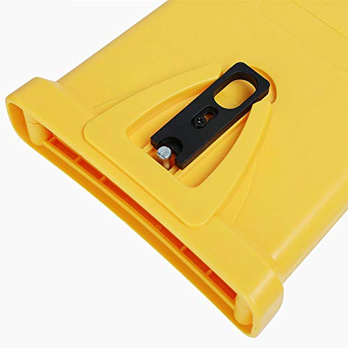 Electric Chainsaw Teeth Blade Sharpener - Chain Saw Blade Sharpener Fast Sharpening Stone Grinder Tools Bar Mounted Suitable for 14/16/18/20 Inch Two Holes Chain Saw Bar
