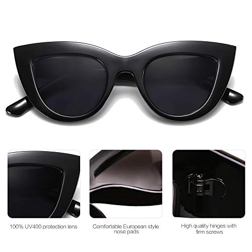 SOJOS Retro Small Vintage Cat Eye Sunglasses for Women Cute Fashion UV400 Sunnies SJ29394