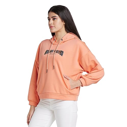 Image of Being Human Pink Long Sleeve Women's Hoodie Clothing