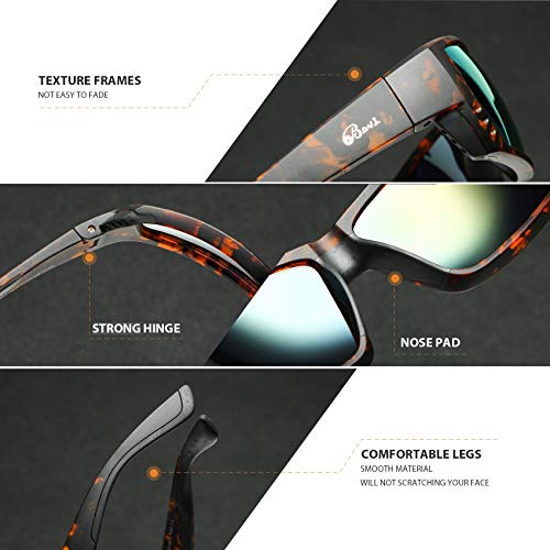 Image of Bevi Polarized Sports Sunglasses Ultralight TR90 Frame Glasses Flexible and Durable for Men Women Sun Glasses
