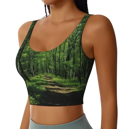 Débardeur d'entraînement yoga respirant et crop top athlétique
