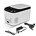 RENXR Mini Frigorifero per Auto da 25 Litri Frigorifero Combinato per La Guida, I Viaggi, L'esterno Raffreddatore Portatile AC 12V/24V CC per Il Campeggio Picnic Boating Roulotte