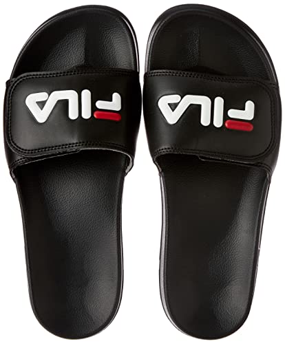 Chinelo Fila Drifter VLC, Masculino Preto/Branco/Vermelho 40