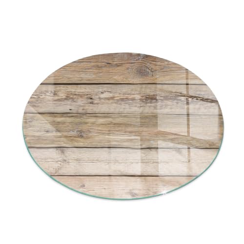 Placa para chimenea de vidrio templado 100 cm redonda contra el calor resistente a chispas 2