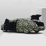 JZWSD Car Cover for Audi A6 C5.5 Avant Wagon 2001 2002 2003 2004 2005 All Weather Waterproof Rain Snow UV Windproof Protection Cover with Reflective Strips,B-Multi-Colored