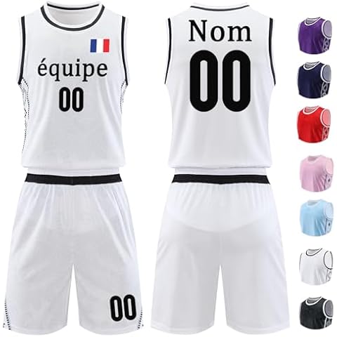 Maillot de Basket Personnalisé Chemise et Short Ensemble Basket Cover