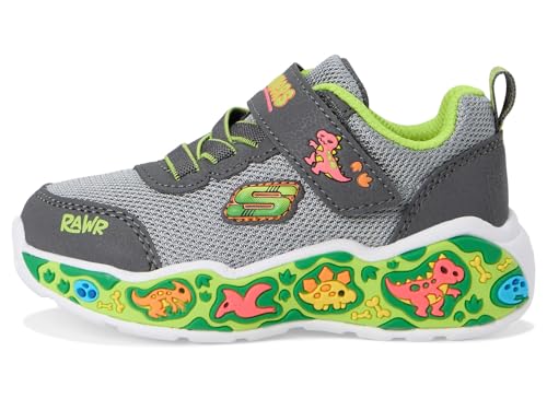 Skechers Scène de lecture pour les enfants, Carbone citron vert, 10.5 cm