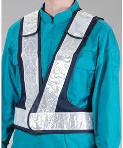 エスコ 安全ベスト（紺／白） EA983R-25