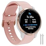 【Diseño clásico】: Vivoactive 4S correa Diseño de múltiples orificios, con rango de uso de múltiples orificios, ajuste conveniente, no se requieren herramientas, hebilla de acero inoxidable sólido, diseño de textura firme y confiable, duradero y moderno, patrón antideslizante, se ajusta bien a la muñeca, evita que se caiga, usa más Cómodo.
