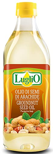 Olio Luglio - Peanut Oil (1 Litre) Groundnut Seed Oil Cooking Oil For Nutritious & Healthy Diet