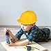 SEWACC 5pcs Construction Hat Toy Yellow Plastic Hard Hats Party Dress Up Plaything