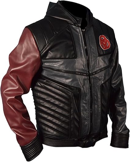 Popular TV character Tribute Kid's Genuine Leather Leo-Dooley Hooded Mission Jacket