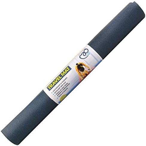 Yoga-Mad Lightweight Travel Yoga Mat | Studio Quality Foldable Mat | 183cm x 600cm x 1.8mm | Non Slip Exercise Mat for Yoga, Pilates, Gym and Home Workouts