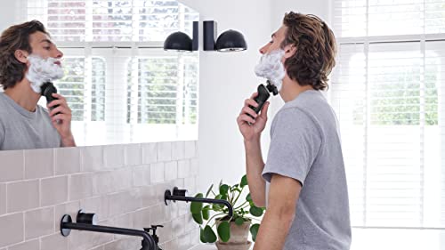 Image of Philips Shaver Razor Series 9000 Prestige, Wet and Dry Electric Shaver, Lift & Cut Shaving System, SenseIQ Technology, Precision Trimmer, Cleaning Pod, Premium Case, Black Matte, Model SP984
