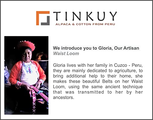 TINKUY PERU Handwoven Women’s Adjustable Waist Belt, One Size3