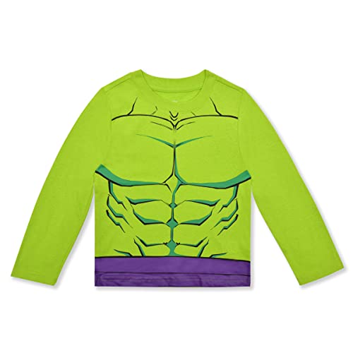 Image of Marvel Avengers Boys Long Sleeve Shirt and Pants Set for Toddlers and Big Kids