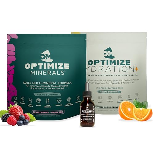 Optimize Minerals Mixed Berry and Citrus Blast Hydration Bundle |