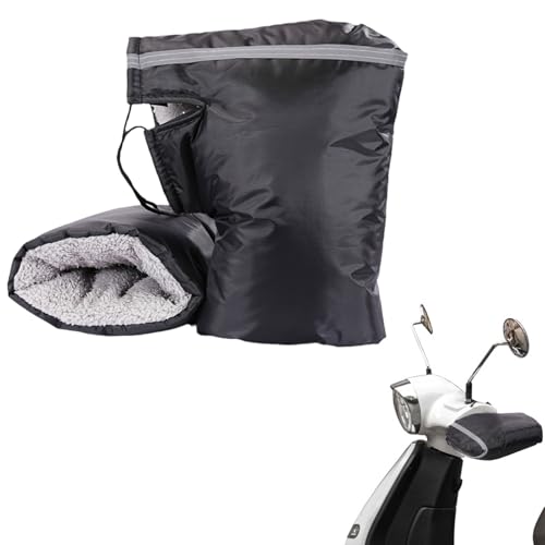 Manopla De Manillar De Invierno, Guantes De Manillar De Moto, Manoplas Para Moto Invierno, Guantes De Manillars De Motocicleta, Para Motos, Scooter Y Bicicleta, Con Rayas Reflectantes, Universal