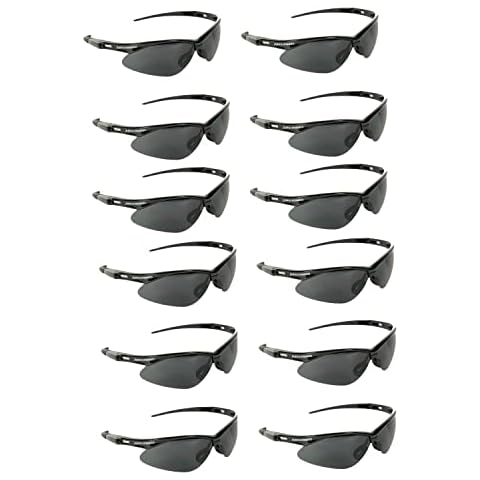 Malta Dynamics APEX Safety Glasses, ANSI/ISEA Z87.1, 12 Pair, Tinted Cover