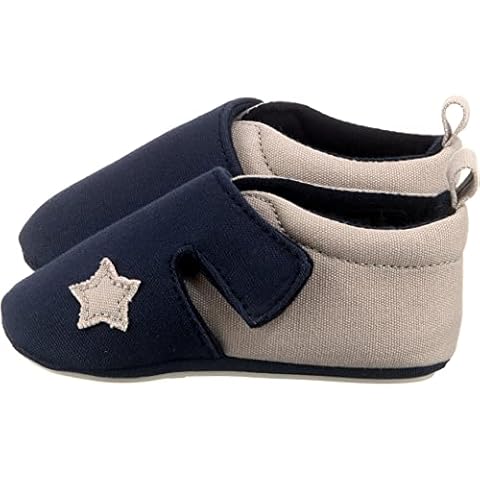 Sterntaler Baby Jungen Krabbelschuh Slipper, Blau (Marine 2301951), 21/22 EU Cover
