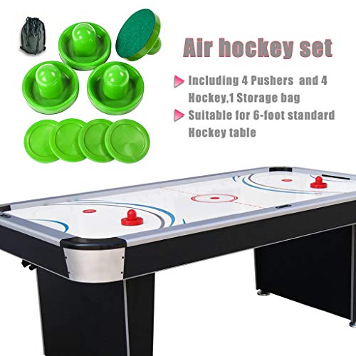 Golden field Air Hockey Pucks and Paddles,Set 4 Pushers and 4 Pucks,Air Hockey Accessories,Suitable for Hockey Tables Over 6 feet - Thumbnail 7