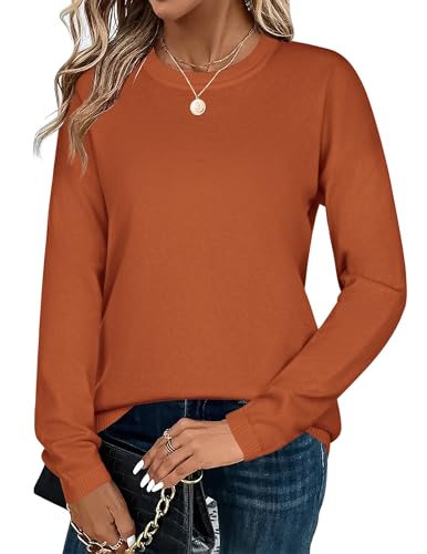 Image of Zeagoo Sweaters for Women Fall Outfits Trendy 2025 Long Sleeve Shirts Bussiness Casual Knit Pullover Sweater Tops