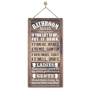 Rustic Bathroom Decor, Western Bathroom Decor, Funny Bathroom Signs Wall Decor, Bathroom Rules Decor, Farmhouse Bathroom Decor, Country Bathroom Decor, Bathroom Signs, Bathroom Rules Wall Decor Rustic Bathroom Decor Western Bathroom Decor Funny Bathroom Signs Wall Decor Bathroom Rules Decor Farmhouse Bathroom Decor Country Bathroom Decor Bathroom Signs Bathroom Rules Wall Decor