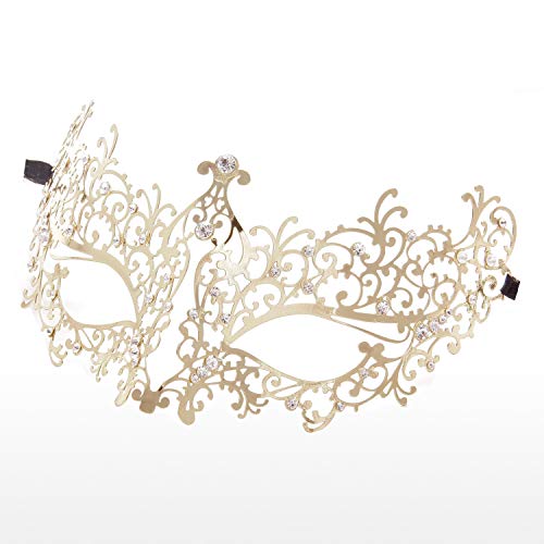 Image of Coddsmz Couples Venetian Masquerade Mask Set Luxury Style Princess Party Mask for Couples Women and Men Mardi Gras Masks