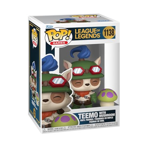 Funko Pop! & Buddy: LoL - Teemo With Shroom - League Of Legends - Figura in Vinile da Collezione - Idea Regalo - Merchandising Ufficiale - Giocattoli per Bambini e Adulti - Video Games Fans