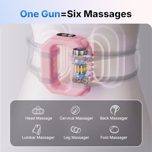 Image of MERACH Vibration Plate for Lymphatic Drainage, 6-Level Portable Cordless Vibration, Multifunctional Full-Body Fascia Ring, Deep Tissue Percussive Massager for Weight Loss, Gift for Women