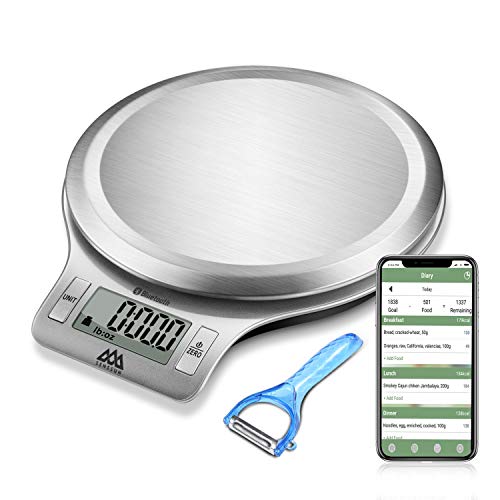 Senssun Nourish Digital Kitchen Food Scale with Vegetable Peeler - Smart Nutrition Scale