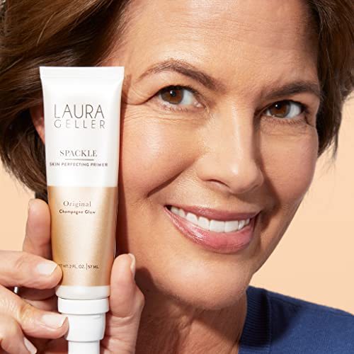 LAURA GELLER NEW YORK Spackle Primer - Champagne Glow - Super-Size 2 Fl Oz - Hyaluronic Acid Makeup Primer for Mature Skin - Image 4