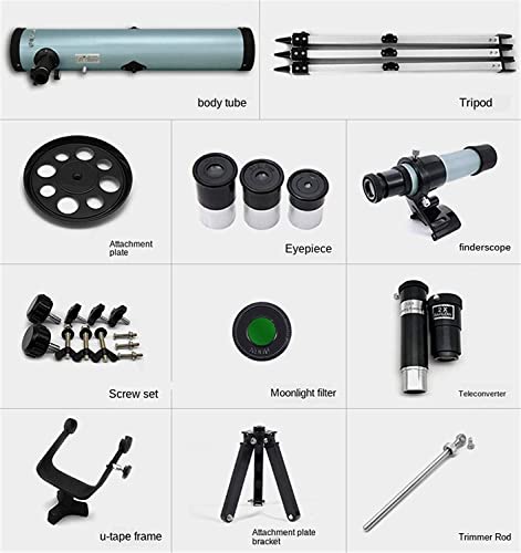 Image of Reflector Telescope Model F70076 Astronomical Telescope- HD Precise Optics -(with Full Size Stand-for)